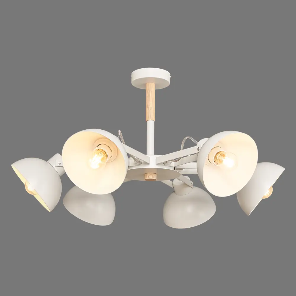 Люстра потолочная Anabel L1118-6, 6 ламп, 20 м², цвет белый LAMPLANDIA STLM-2162285 - Вид №2