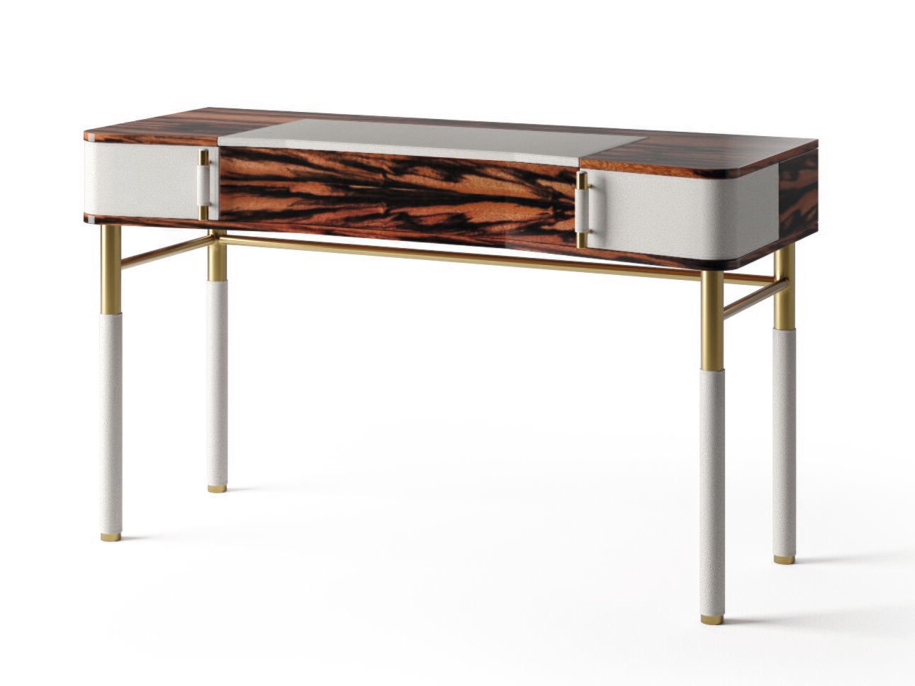 Деревянный и кожаный письменный стол Former In Italia SVEVO ARCH-00009113