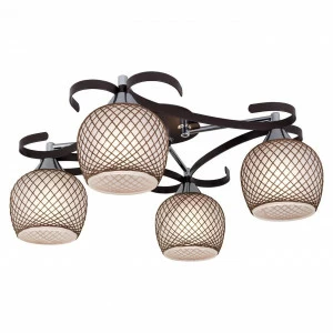 Потолочная люстра Citilux Сюзи CL171142 CITILUX СЮЗИ ВЕНГЕ 183834 Коричневый