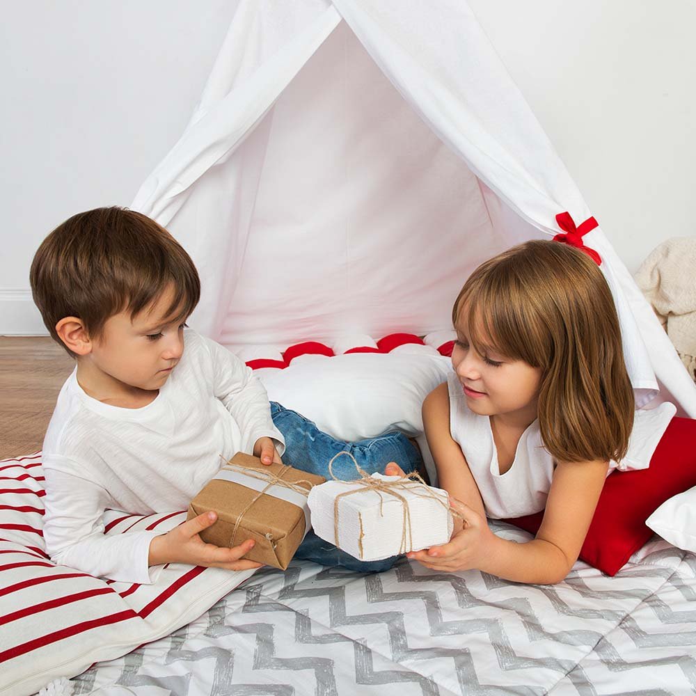 Коврик бомбон игровой Simple Red VAMVIGVAM SIMPLE RED 281583 Белый;красный Santreyd  - Вид №4