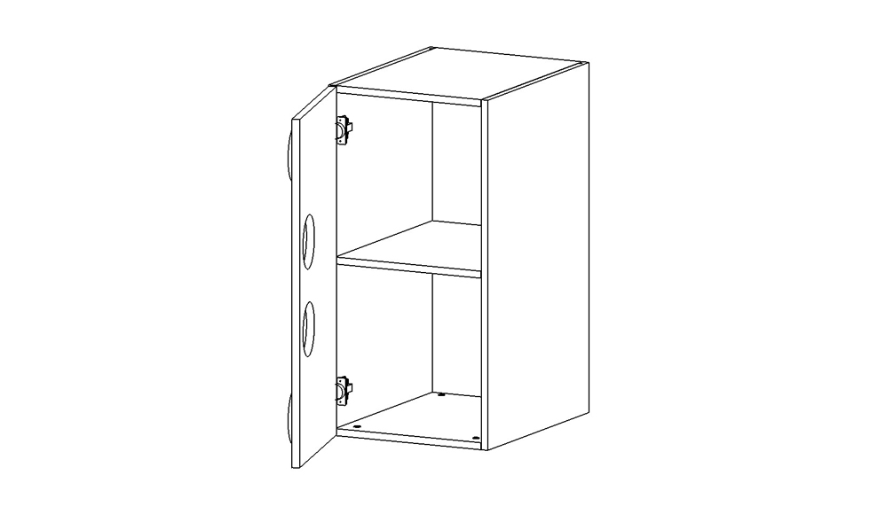 Шкаф детский однодверный "Леголенд" МАНДАРИН ЛЕГОЛЕНД 178727 Белый;голубой Santreyd  - Вид №5
