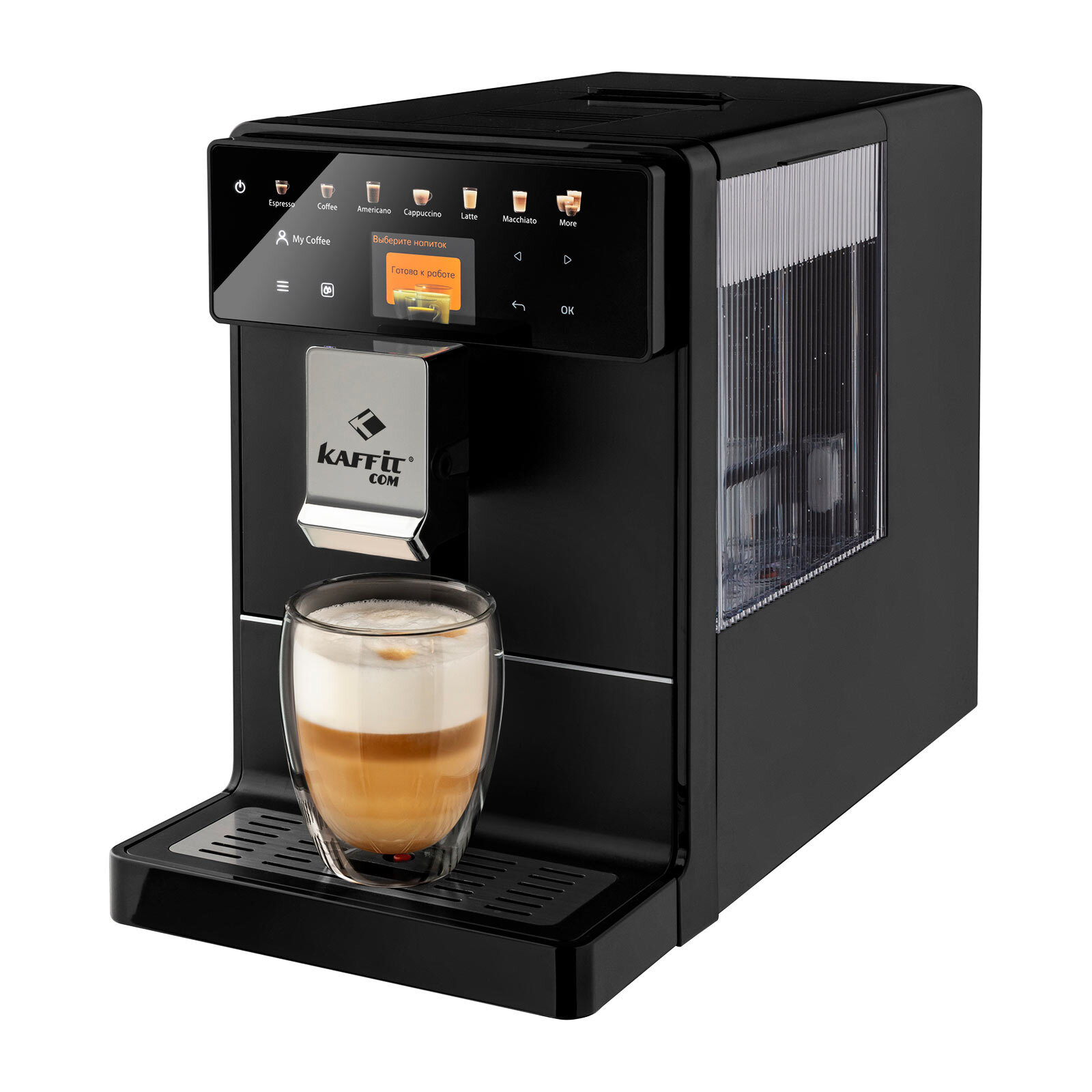 5637155 Кофемашина автоматическая KAFFIT COM Roma A5-2 Black черный STDN-0101393 - Вид №2