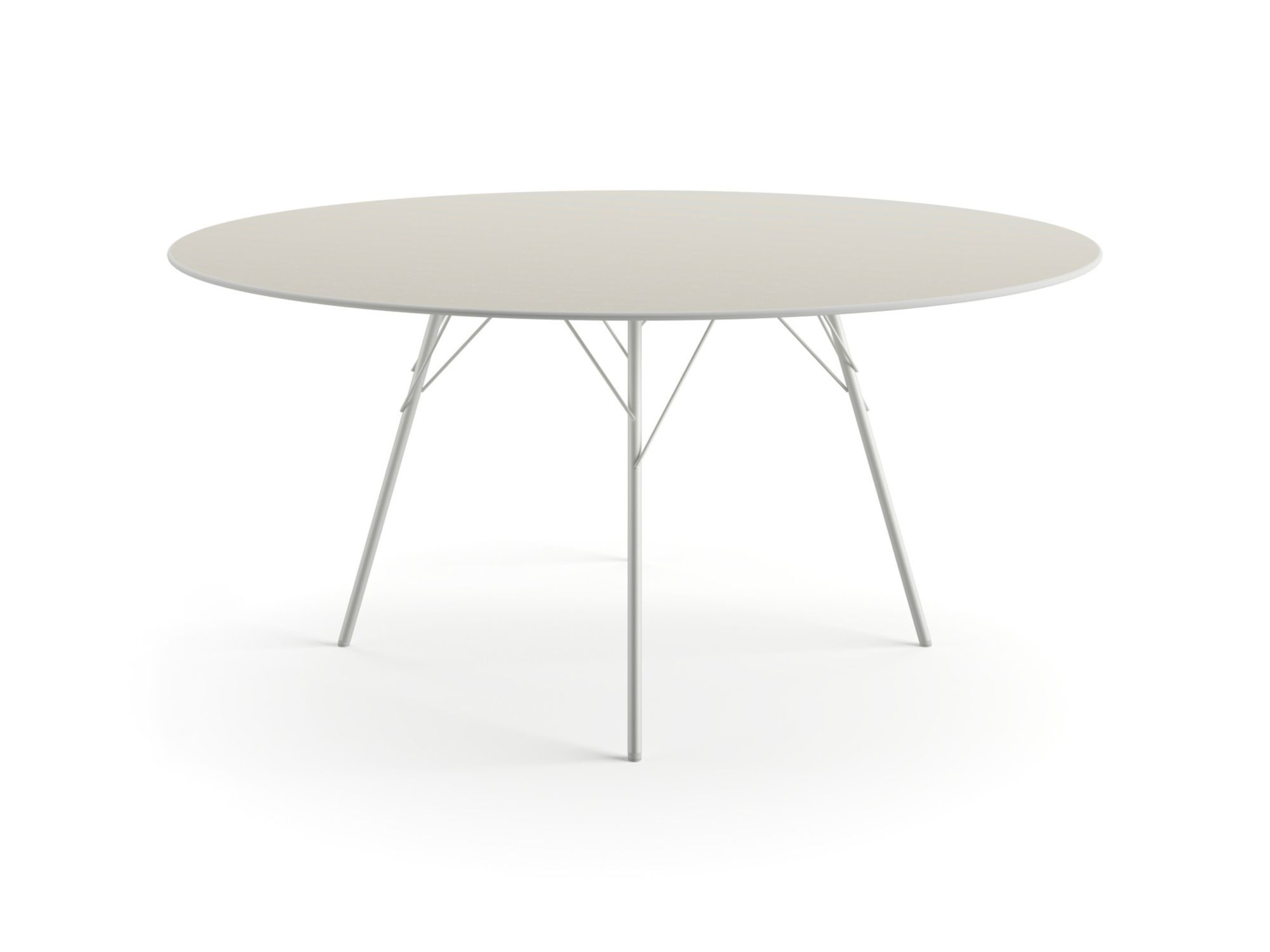 Стальной круглый садовый стол Arper ARCH-00043190 - Вид №6