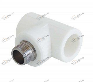 Тройник KALDE переходной НР D20х1/2"х20 полипропиленовый белый 3222TMO200B20