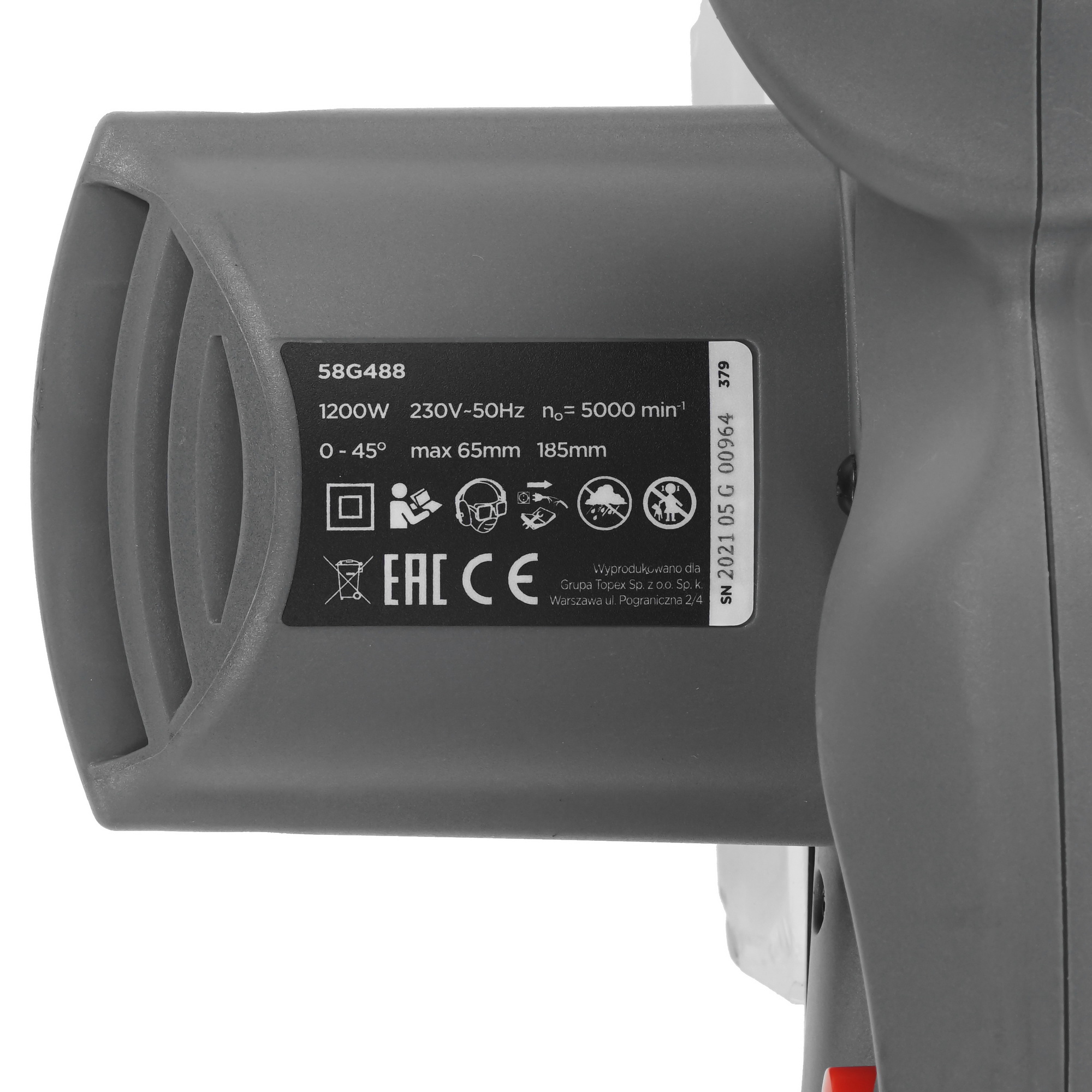 Пила дисковая GRAPHITE 58G488 5490434 STDN-0080697 - Вид №4