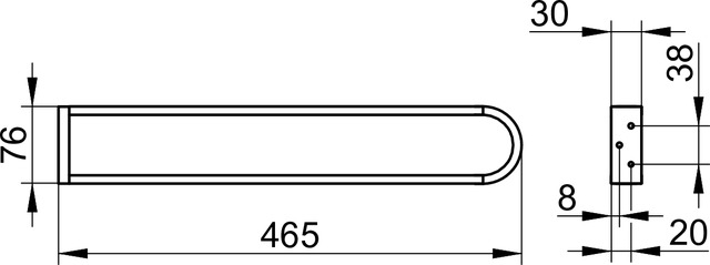 30018010000 Полотенцедержатель KEUCO Edition 300 - Вид №2