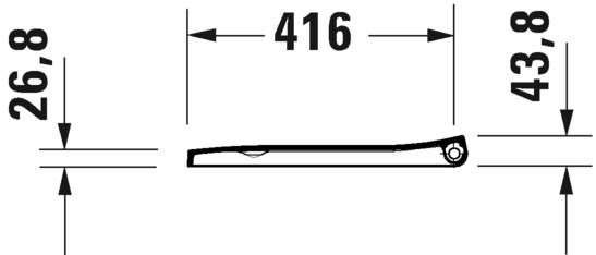 0021290000 Крышка сиденье для унитаза Duravit Viu - Вид №3