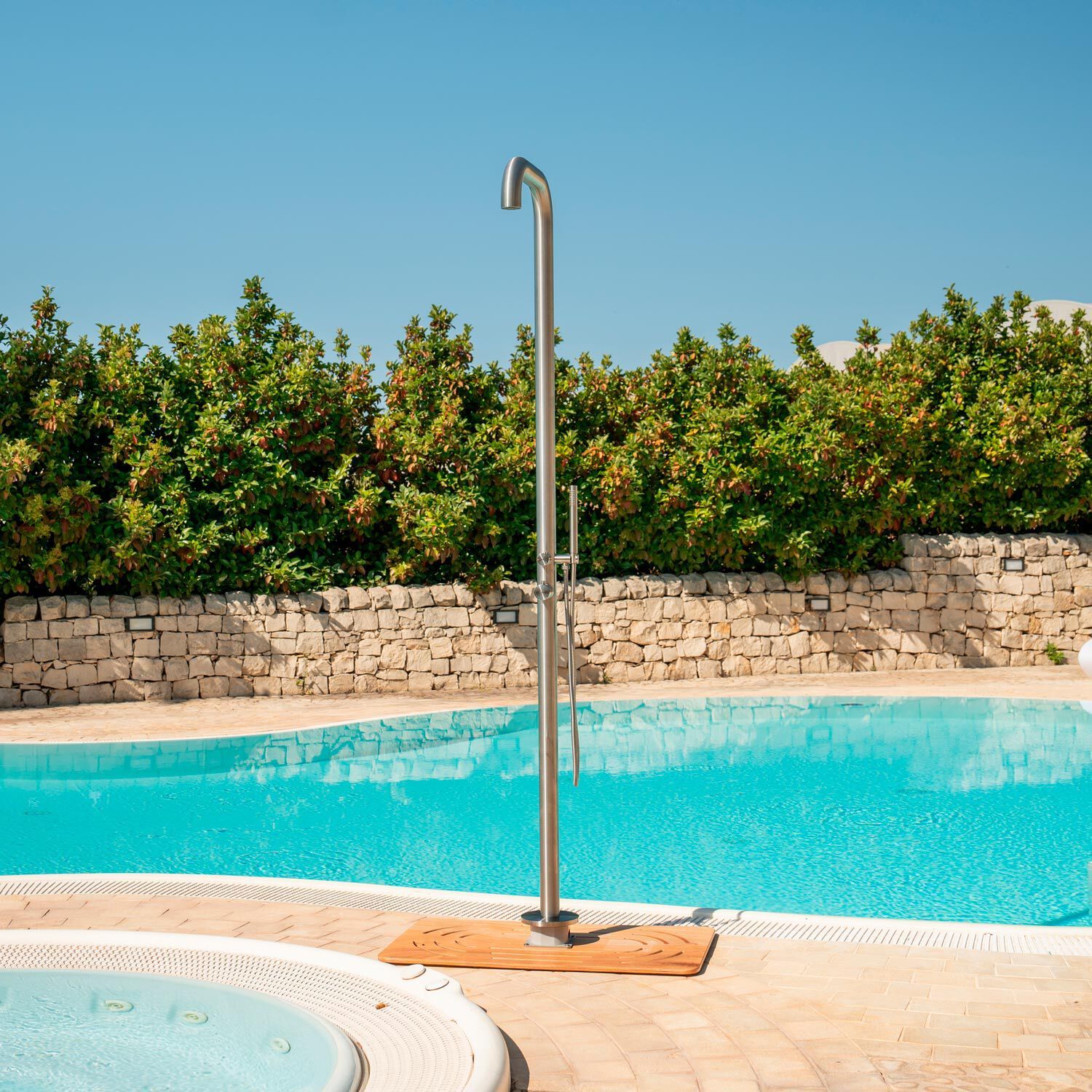 Открытый душ из нержавеющей стали с ручным душем SINED CHIA ARCH-00035903 - Вид №34