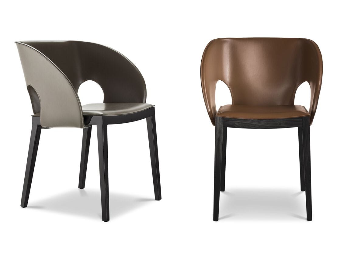 Кожаный стул с подлокотниками i 4 Mariani вуаль ARCH-00065521