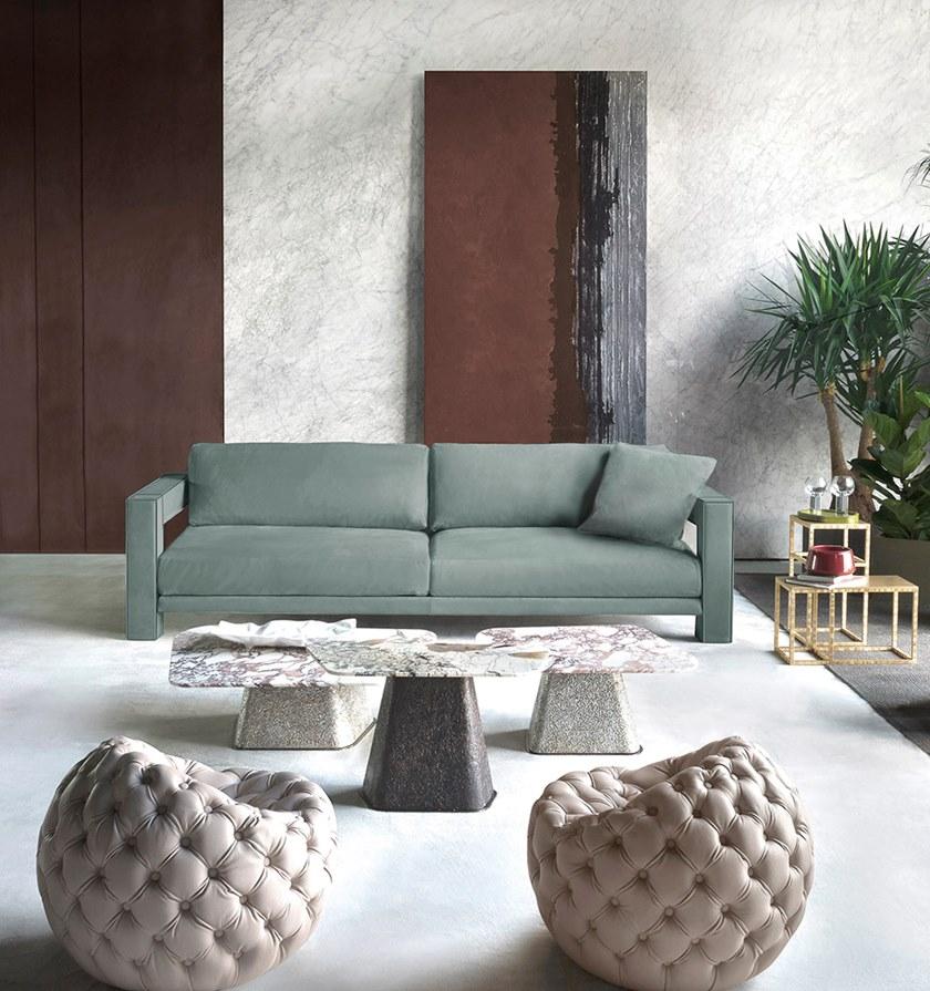 HESSENTIA | Cornelio Cappellini Низкий журнальный столик с мраморной столешницей Cheope Santreyd sun-id-1365005 - Вид №2