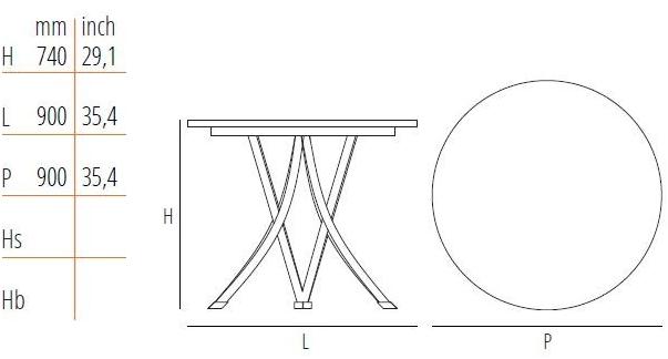 Wiener GTV Design Круглый стол из бука sun-id-1391943 - Вид №10