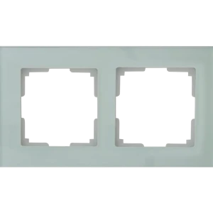 Рамка для розеток и выключателей Werkel Favorit 2 поста цвет прозрачный