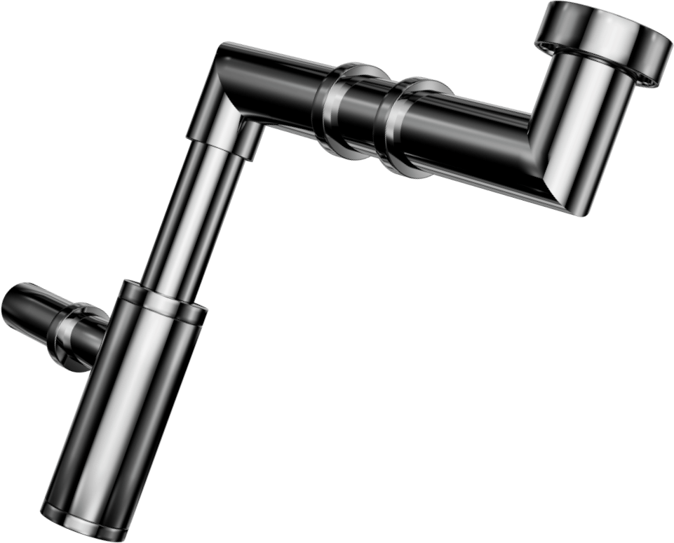 A810-B Сифон для бутылок из нержавеющей стали с выносом и удлинительной трубкой