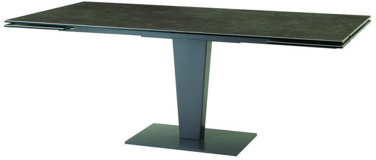 Roche Bobois Выдвижной прямоугольный обеденный стол из алюминия и стекла sun-id-1421870 - Вид №1