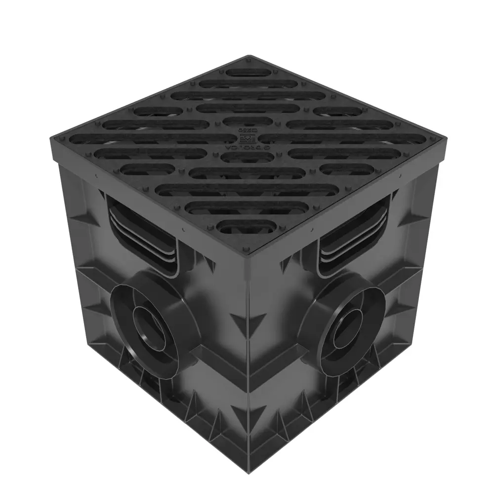 Дождеприемник Gidrolica 314x314x291 мм цвет черный STLM-2187616