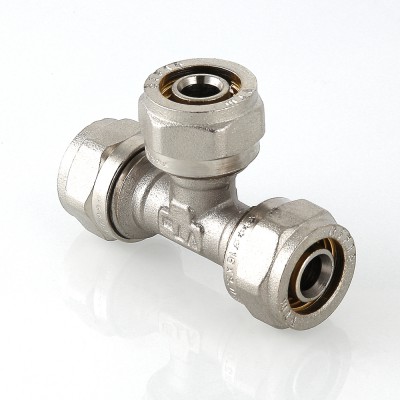 VTm.331.N.323226 Фитинг обжимной – тройник Valtec 32 х 32 х 26 мм  - Вид №5