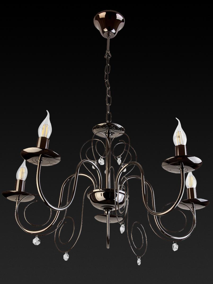 Подвесная люстра Toplight Sylvia TL6040D-05BC TOPLIGHT SYLVIA 186538 Черный  - Вид №2