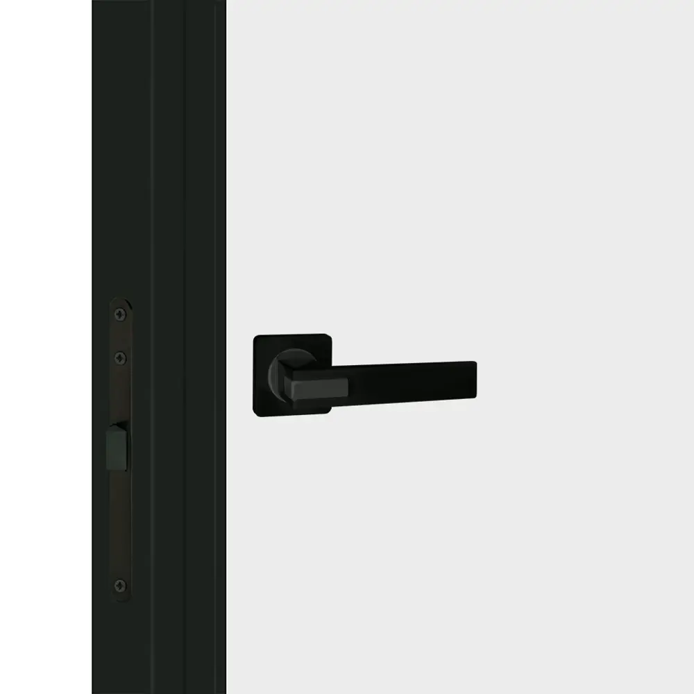 Дверь межкомнатная глухая Invisible Opt 60x200 см левая алюминий цвет белый с черной кромкой 89439064 STLM-2043356 VELLDORIS  - Вид №1