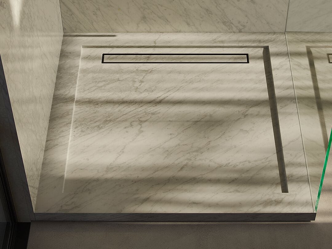 Поддон для душа из каррарского мрамора Maami Home QURUM CARRARA RAISED ARCH-00040801