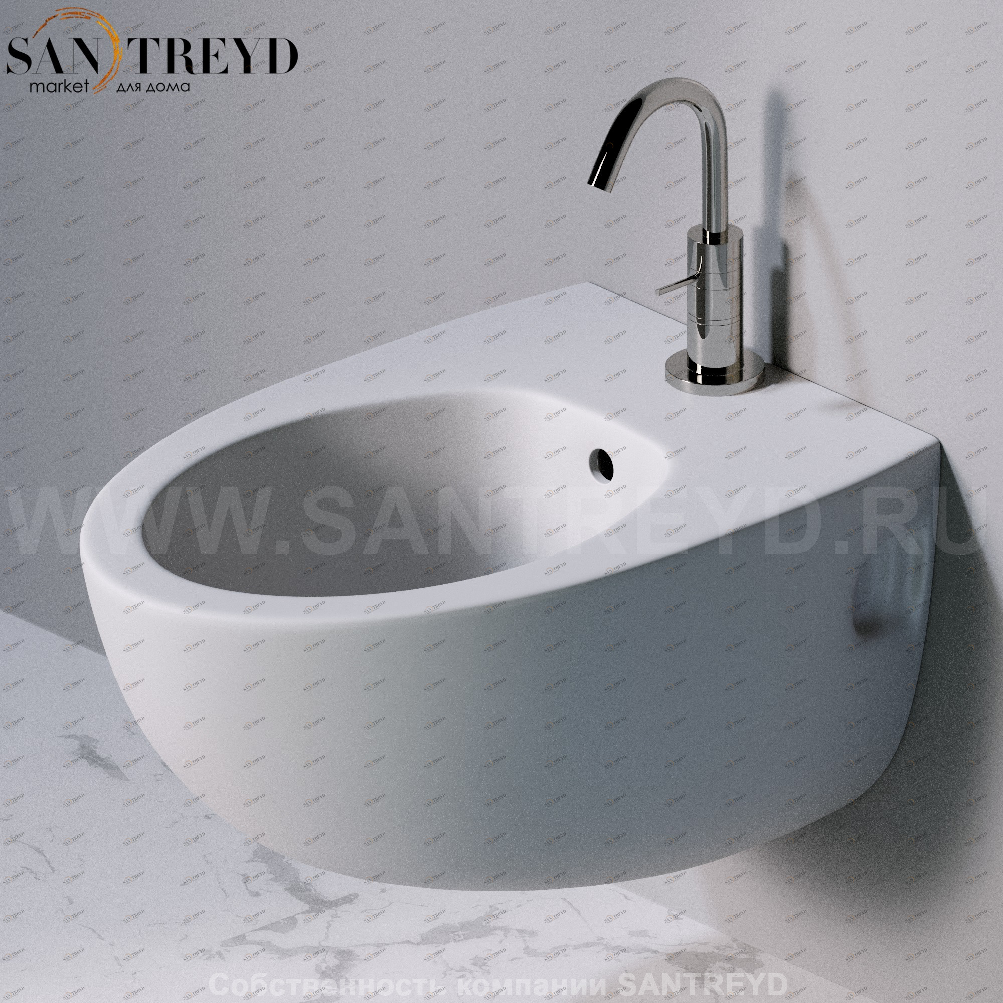 S512117 Биде подвесное OVAL A. e T. Italia AeT ITALIA S512130