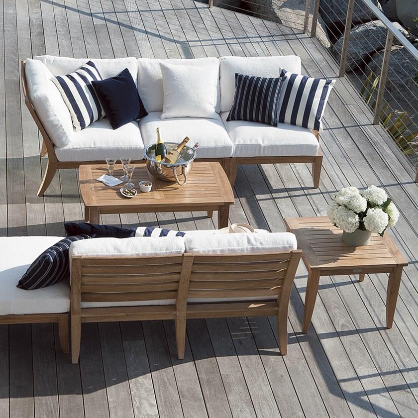 JANUS et Cie Правый / левый модуль из тика для модульного дивана Relais sun-id-1376825 - Вид №10