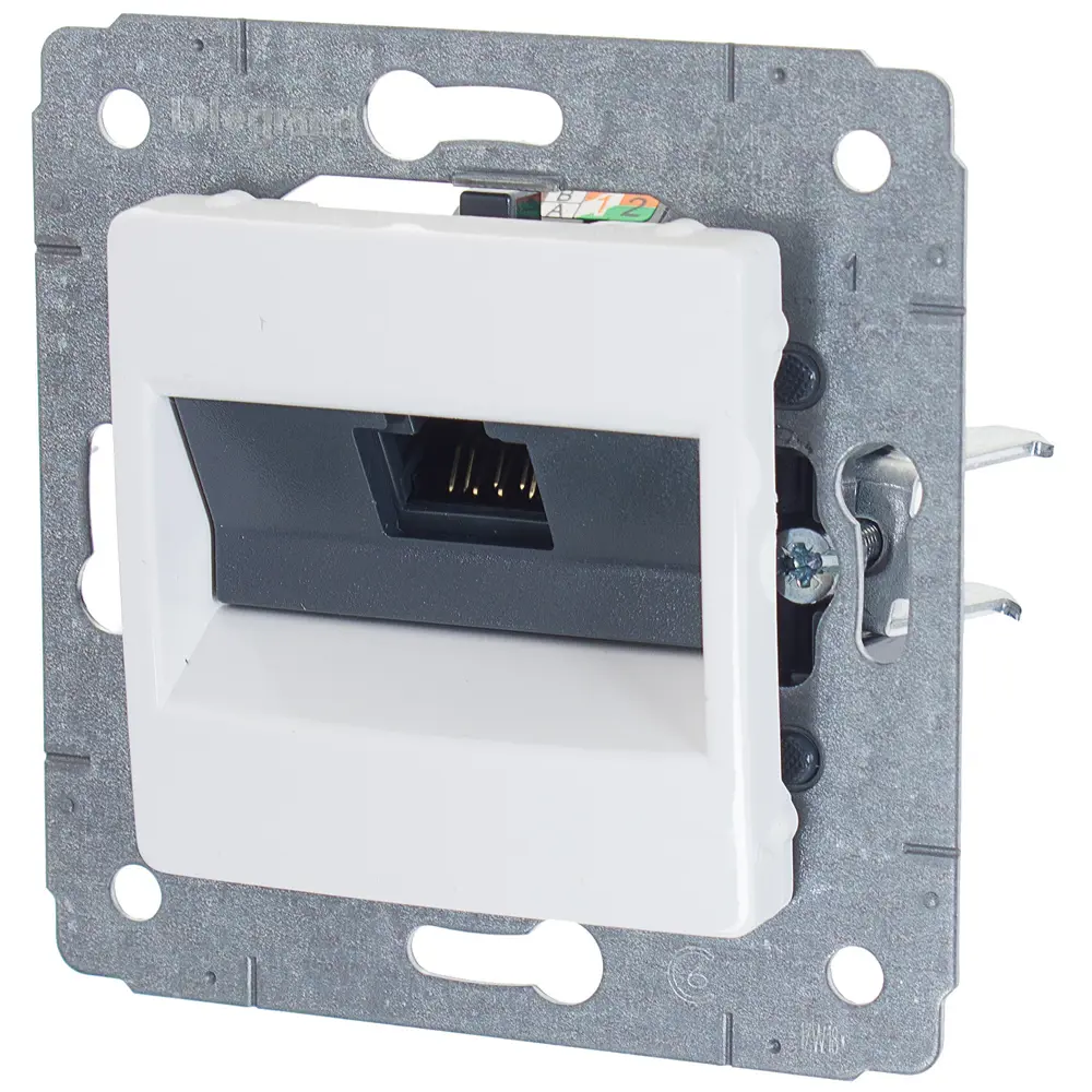 Розетка компьютерная встраиваемая Legrand Cariva RJ45 UTP cat 6 цвет белый 11648566 STLM-2029604 - Вид №2
