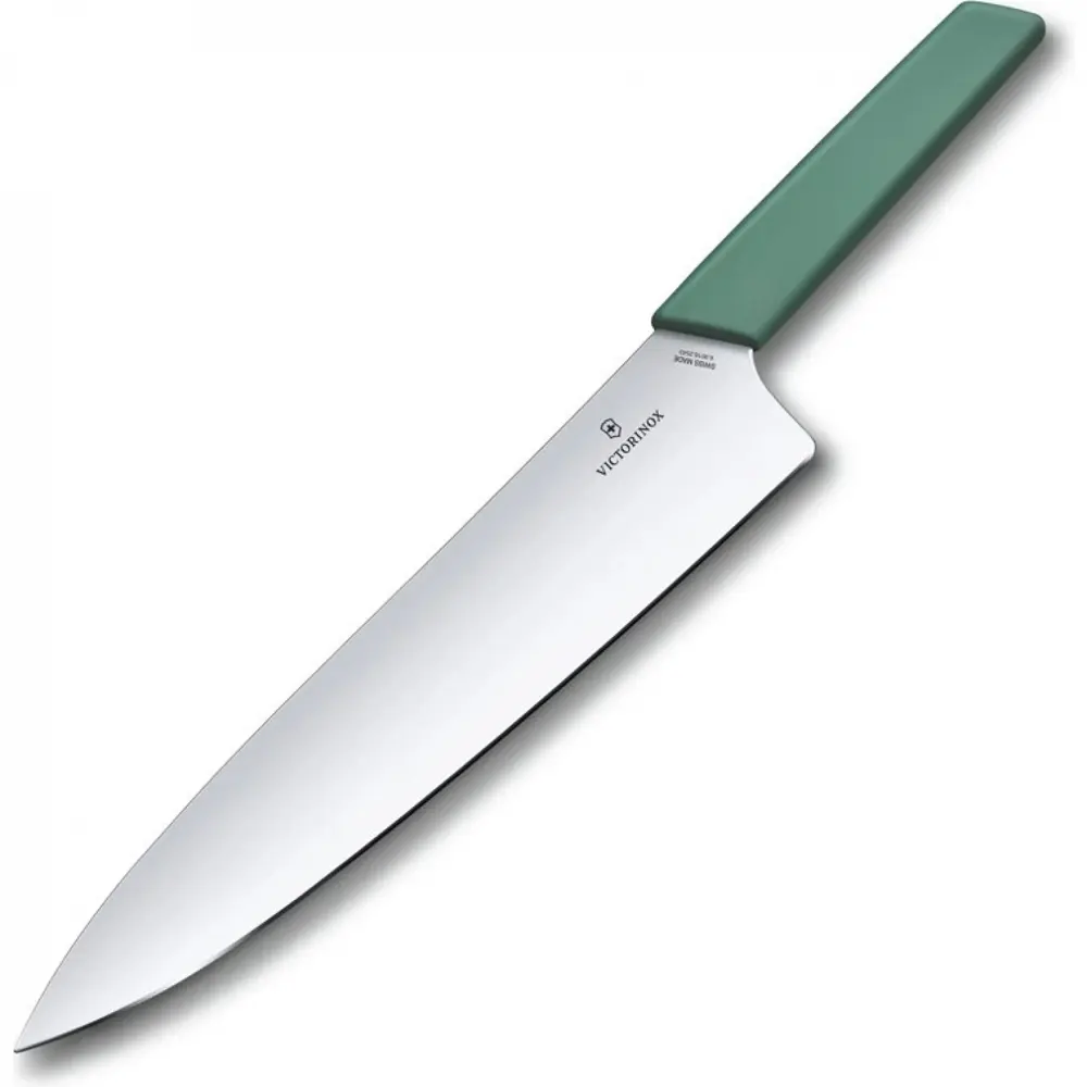 91358102 Кухонный нож разделочный в блистере Victorinox лезвие 25 см цвет зеленый STLM-0869607