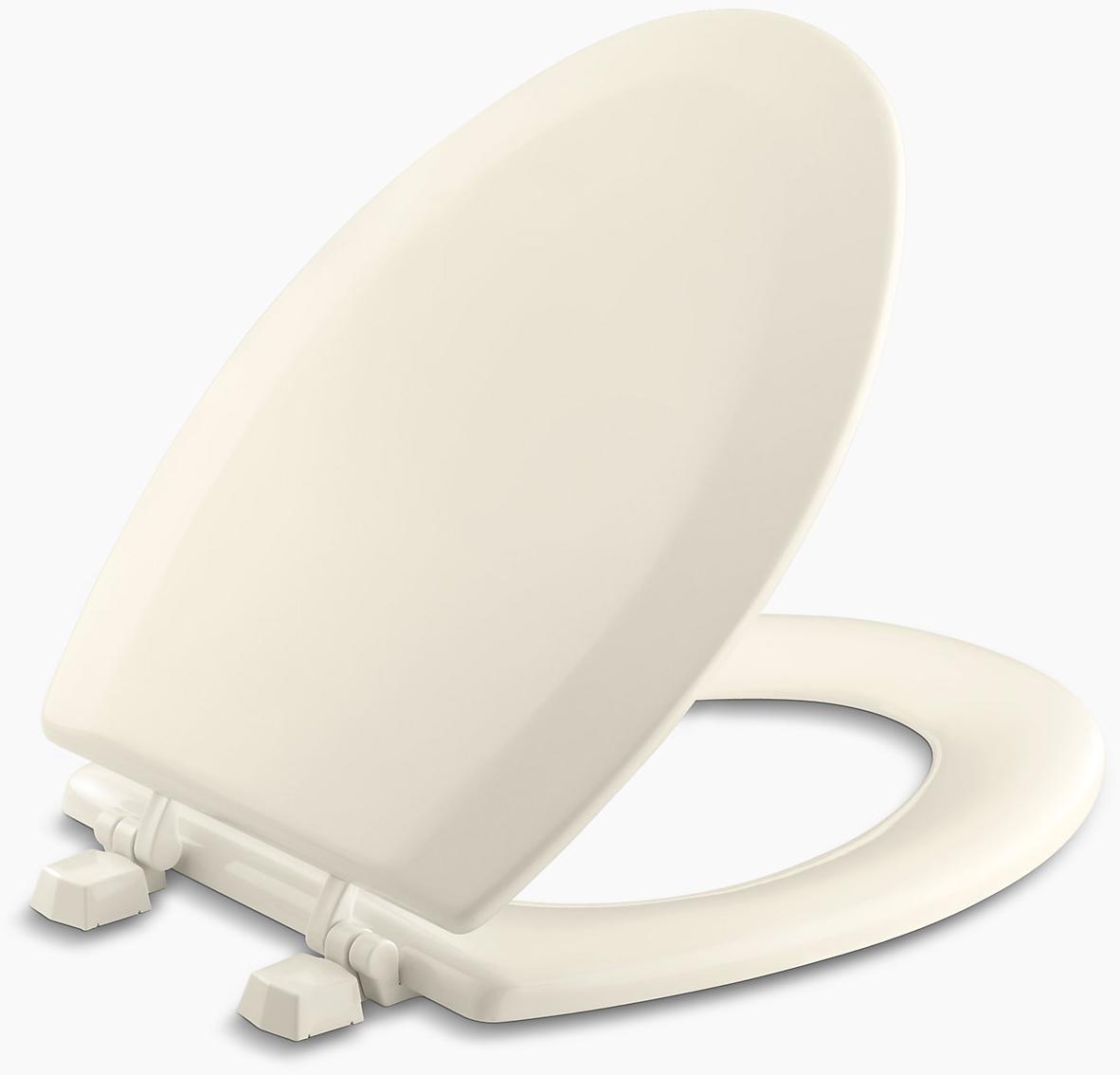 KOHLER Удлиненное сиденье для унитаза Triko  с пластиковыми петлями. K-4712-T-47 