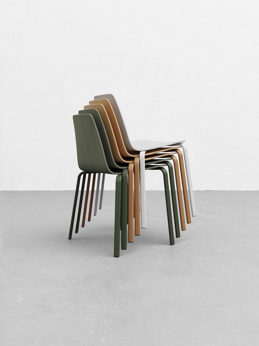 ALKI Штабелируемый деревянный стул Atal sun-id-1345994 - Вид №4