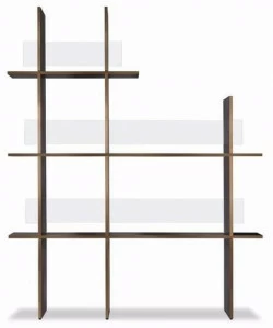 BAXTER Самонесущий книжный шкаф из алюминия и стекла