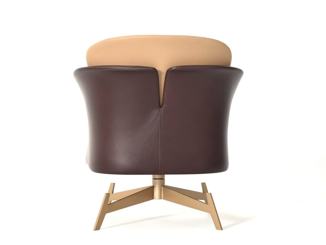 Спицевое кожаное кресло с подлокотниками ABLE Амур ARCH-00033102 - Вид №2