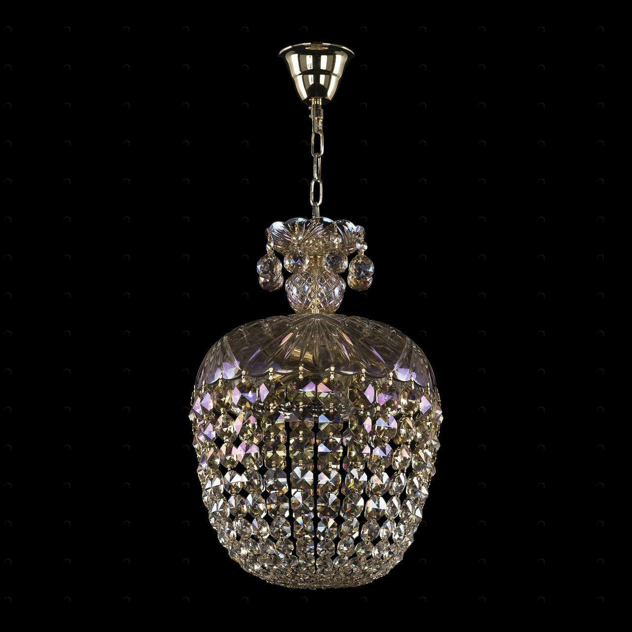 Подвесной светильник хрустальный золотистый Bohemia Ivele 14771/30 G M801 BOHEMIA IVELE 1477 00-3890083 Золото 