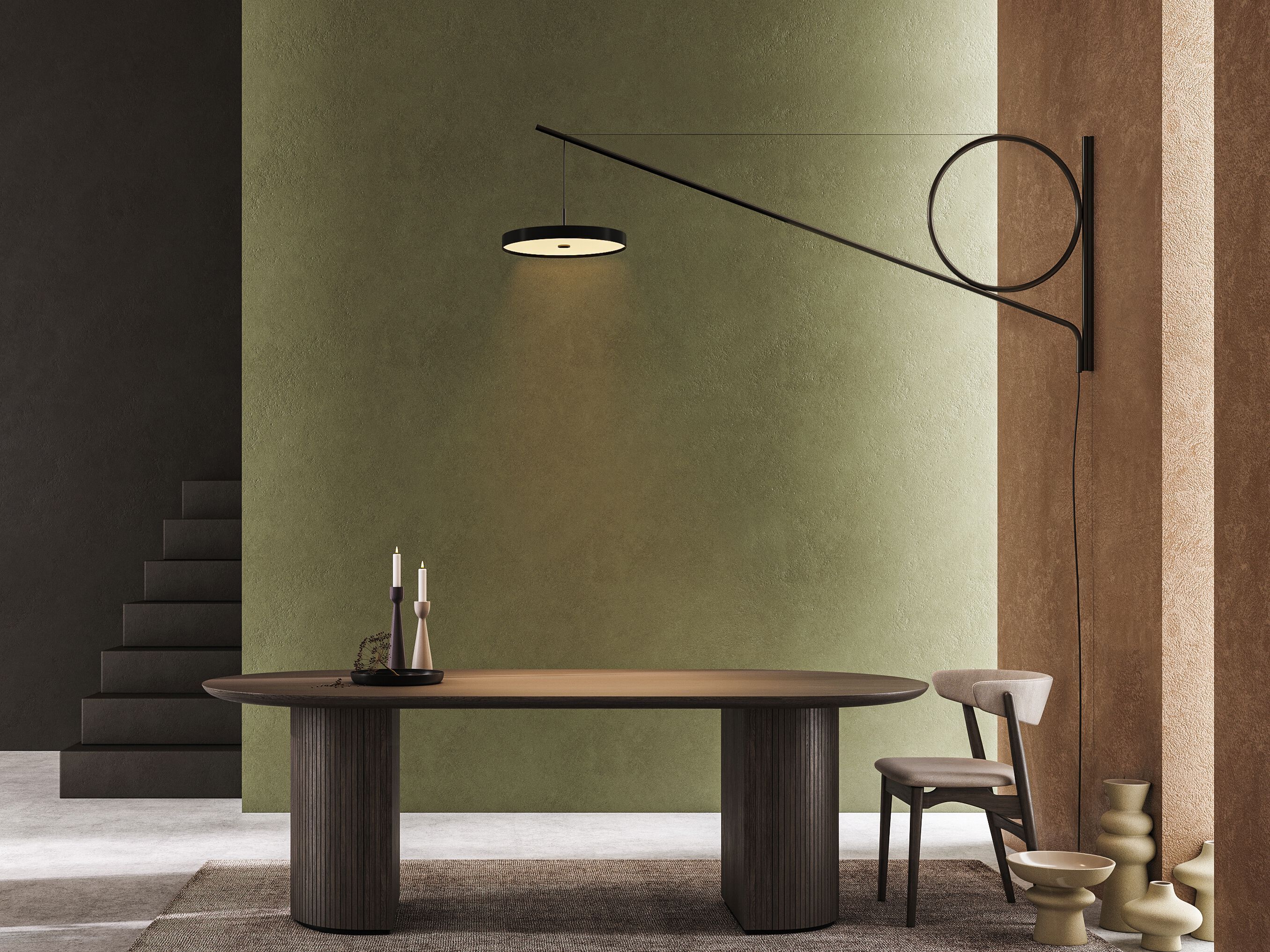Латунь регулируемый светодиодный настенный светильник CVL Luminaires Cercle &amp ARCH-00112064 - Вид №1