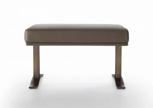 HUGUES CHEVALIER Кожаная скамейка Haussmann Lid 1428