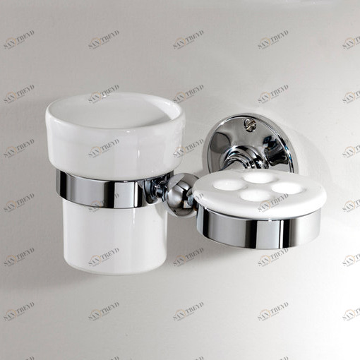 Стакан керамический с держателем для зубных щеток WM06CR Devon Devon CAVENDISH Devon&Devon CAVENDISH ACCESSORI