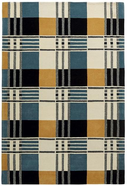 Toulemonde Bochart Прямоугольный шерстяной коврик с геометрическими мотивами Organic sun-id-1488693 - Вид №1