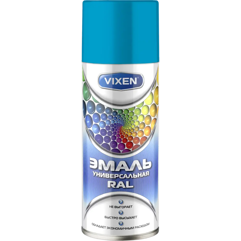 Эмаль аэрозольная Vixen алкидная цвет голубой 0.52 л 82595127 STLM-2168057 
