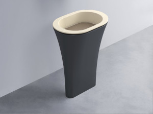 AMLA65-LN+AMPILO-AN+AMCOLO-BA Раковина Amedeo Ovale отдельностоящая cielo Enjoy + Amedeo