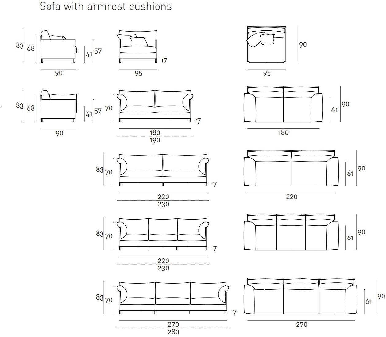 Living Divani Съемный диван Chemise sun-id-1386208 - Вид №7