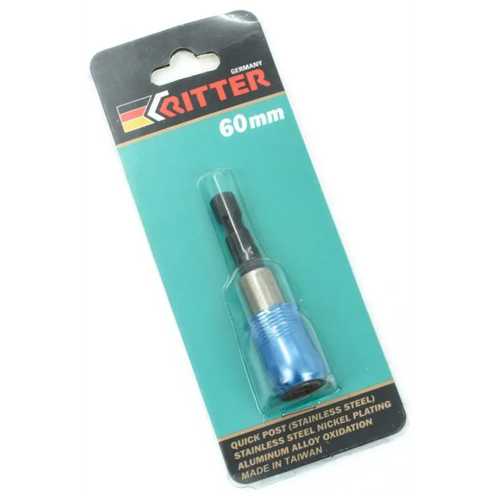 Держатель для бит магнитный Ritter 1/4x1/4 дюйма 60 мм 89391918 STLM-2123611  - Вид №1