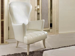 Turri Кресло Bergere обитое кожей по контракту Caractere