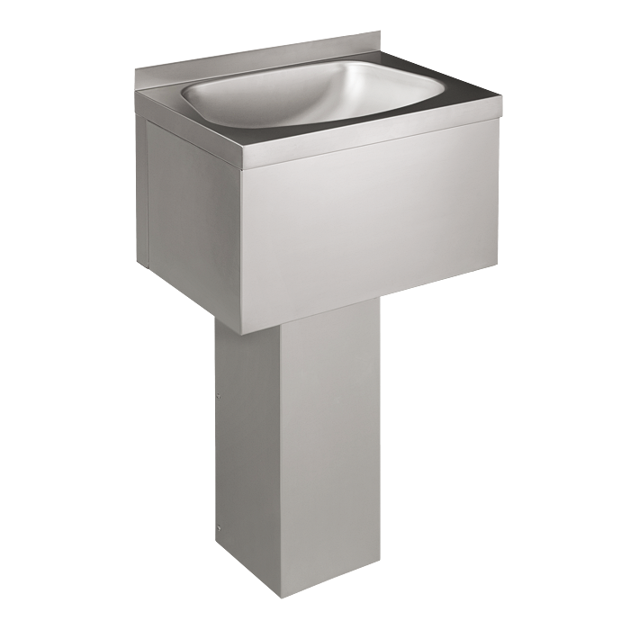 93570 Нержавеющий самонесущий облицованный умывальник к стене SANELA 