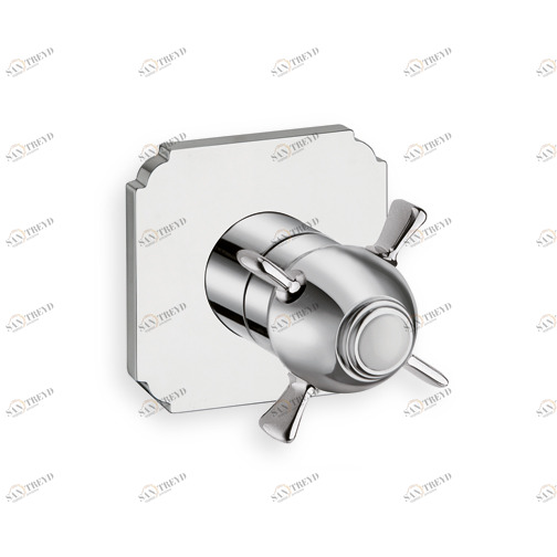 CRIXC720 Запорный кран внешних частей для CRICS770 с 2 выходами и металлической пластиной Cristina Rubinetterie 