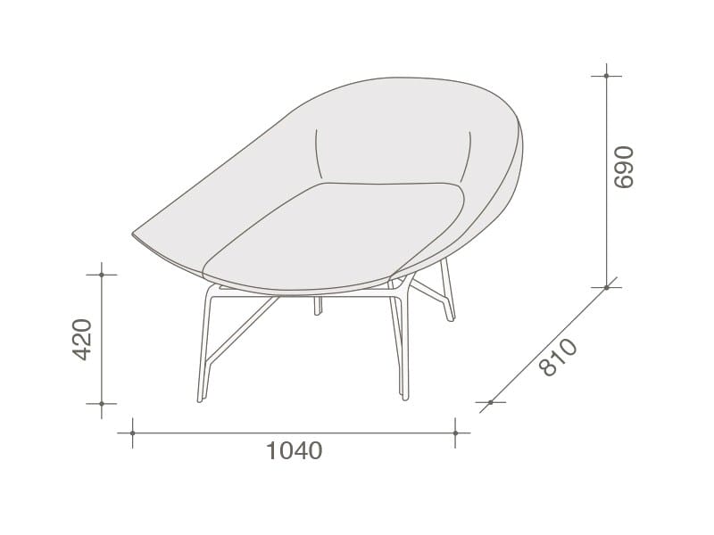 Кресло с подлокотниками Lema ARCH-00094285 - Вид №4