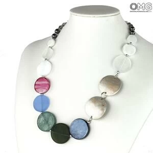 3937 ORIGINALMURANOGLASS Колье Карамелька - Коллекция Antica Murrina - муранское стекло OMG 50 см