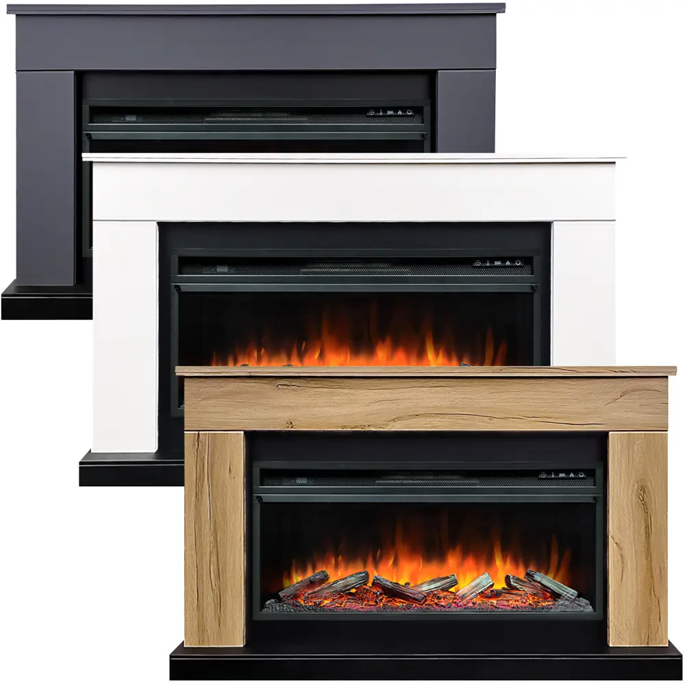 Каминокомплект Royal Flame Bergen SFT Vision 42 LOG LED 1.5 кВт цвет белый/черный 89395533 STLM-2078079  - Вид №6