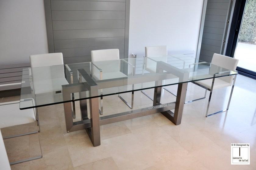 Gonzalo De Salas Прямоугольный стеклянный стол Thasos sun-id-1358833 - Вид №2