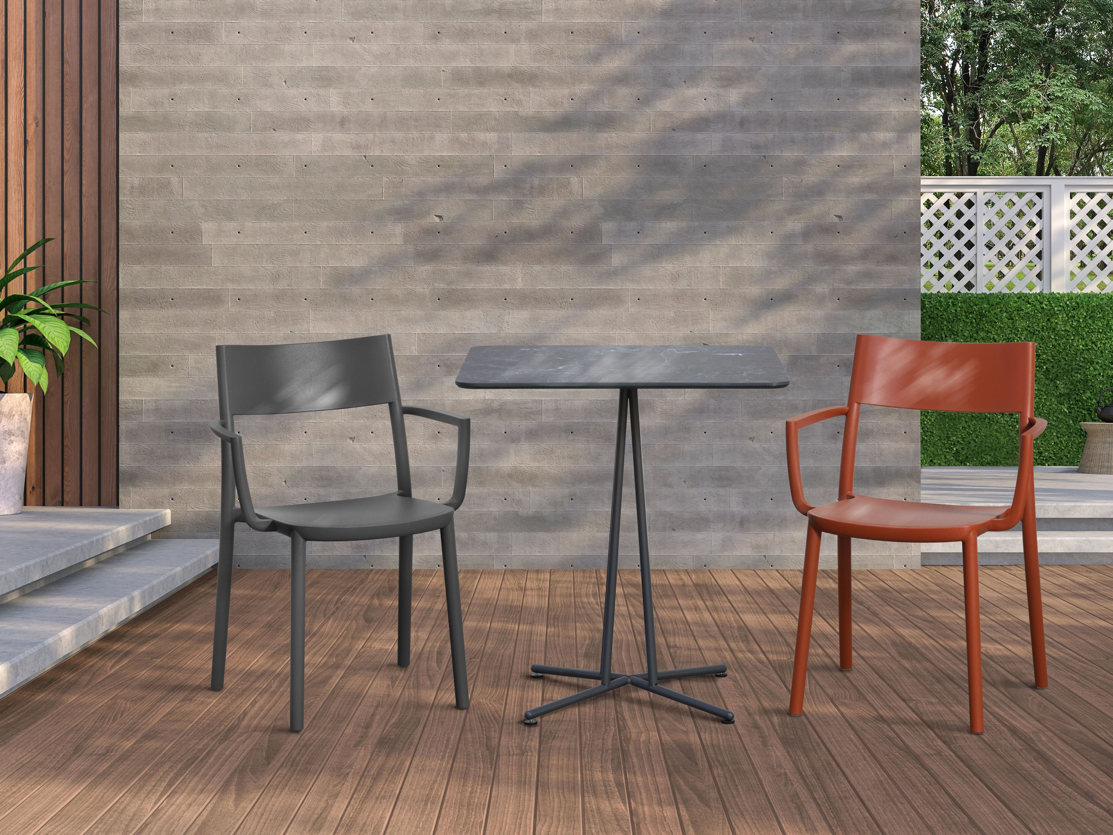 Штабелируемый стул из инженерного пластика с подлокотниками GABER TO-ME B ARCH-00134425 - Вид №2