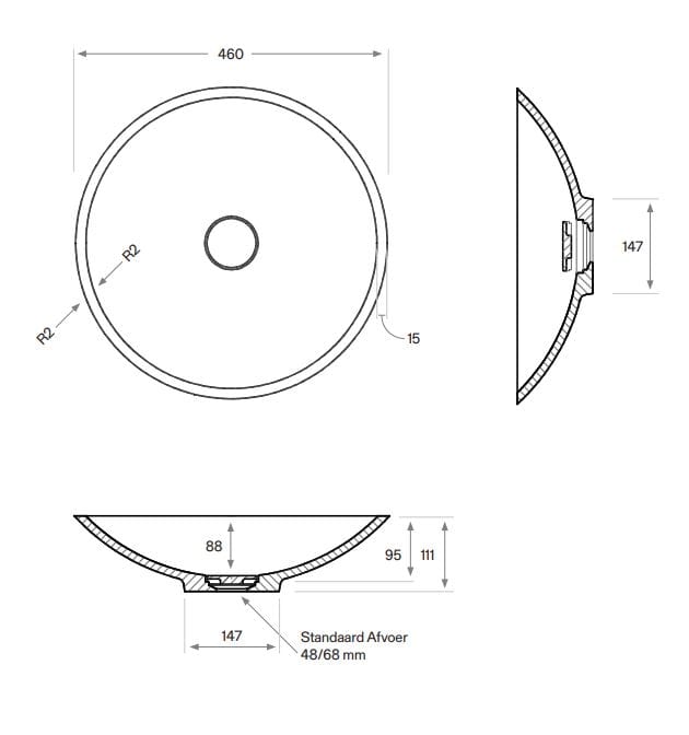 Круглый умывальник COCOON Maison ARCH-00008161 - Вид №4