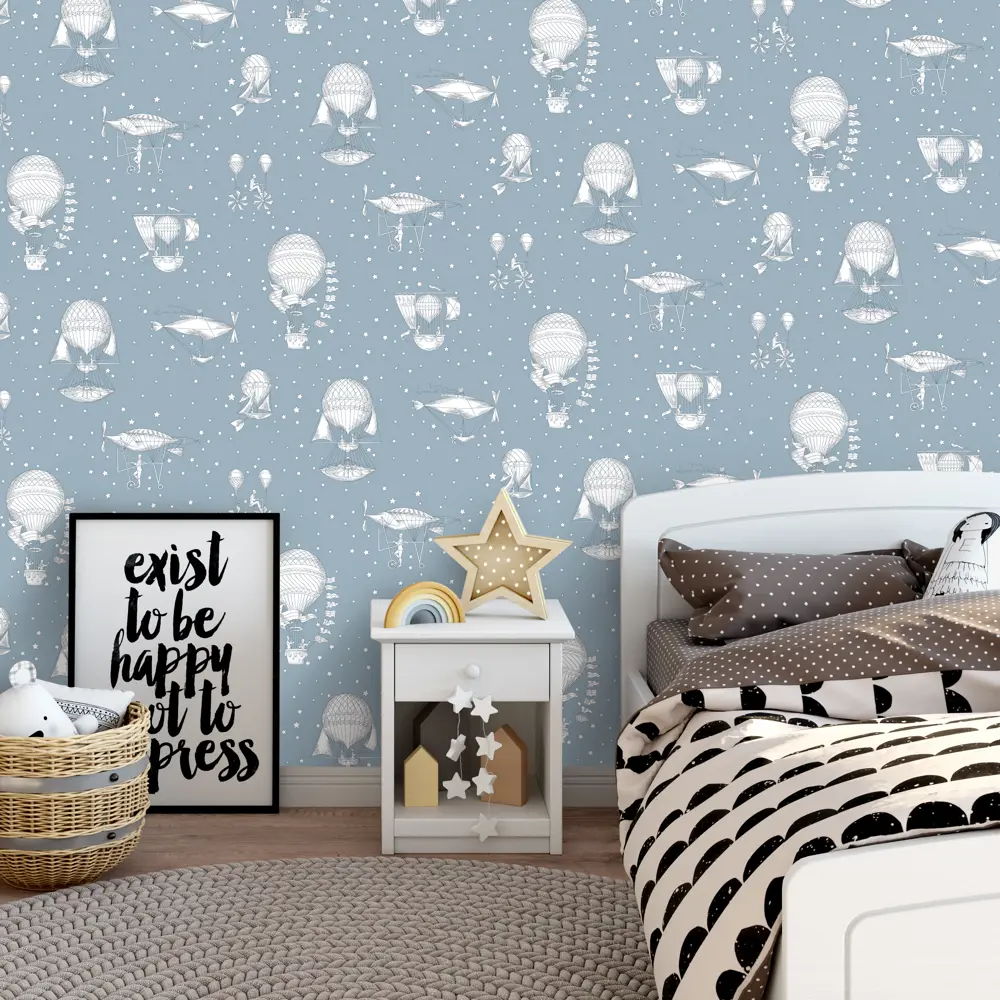 Обои флизелиновые Wallfashion Jack&Rose Junior синие 0.53 м JR3004 19388446 STLM-2161994 Grandeco - Вид №2
